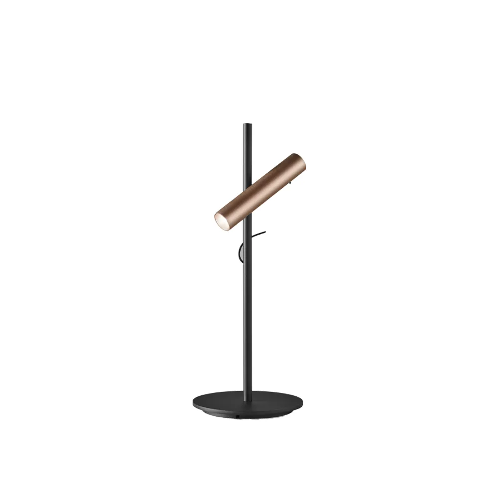 Spirit T1 table lamp, Black/rose gold Light-Point