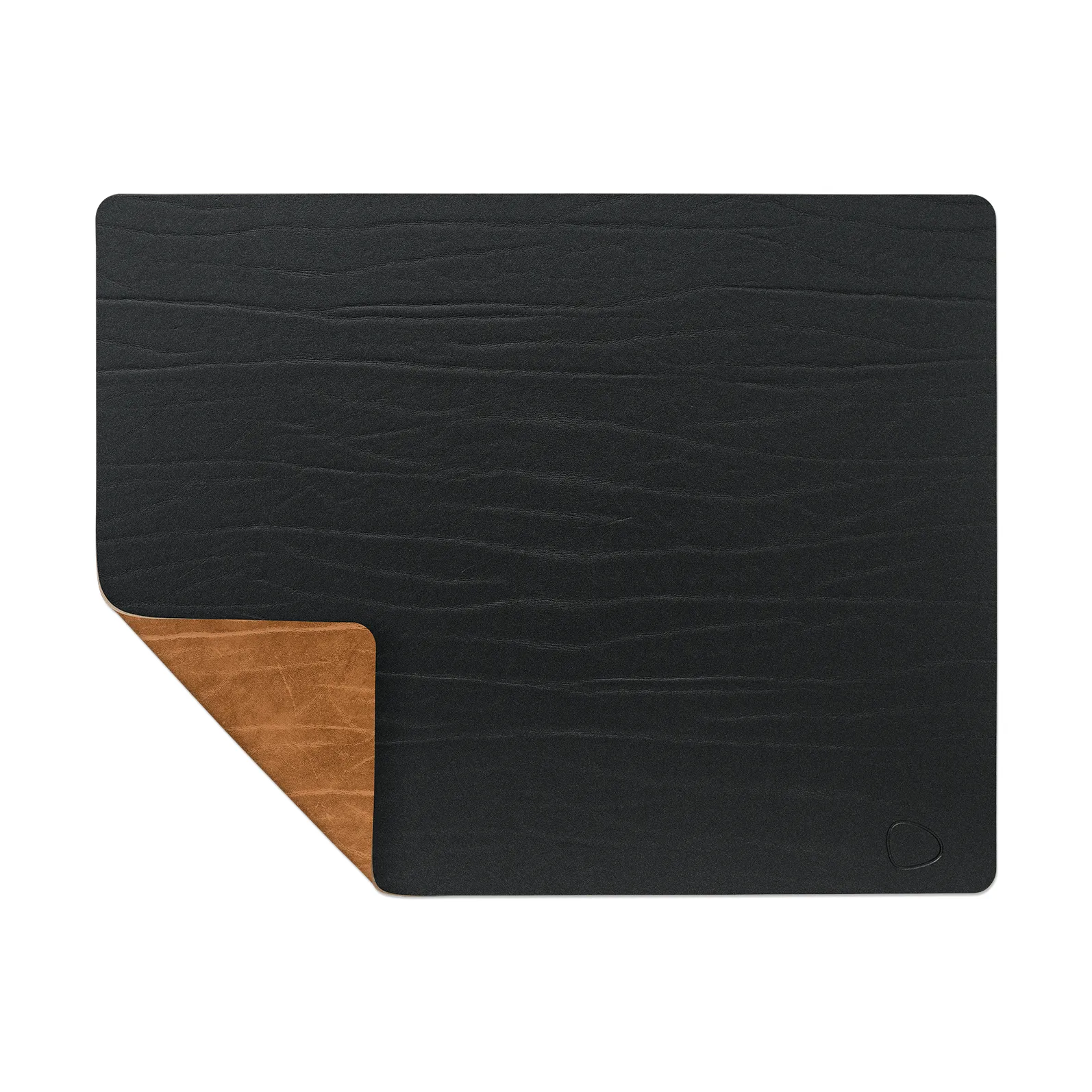 Buffalo placemat reversible square 1 pcs, black-nature LIND DNA
