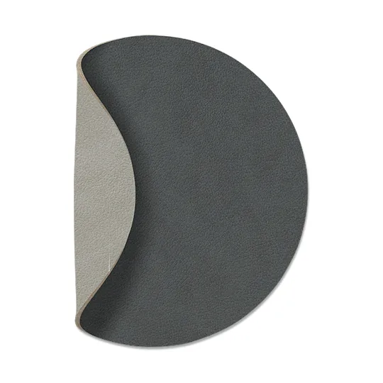 Cloud coaster reversible  circle 1 pcs, anthracite-light grey LIND DNA