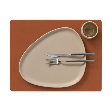 Corduroy placemat square L - Rust - LIND DNA