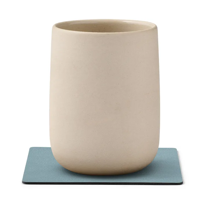 Nupo coaster reversible square 1 pc - lightblue-light grey - LIND DNA