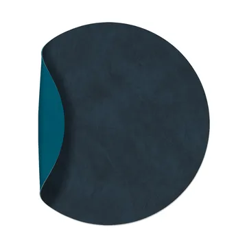 Nupo placemat circle reversible M 1 pcs - Midnight blue-petrol - LIND DNA