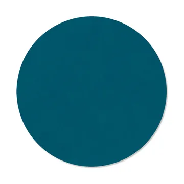 Nupo placemat circle reversible M 1 pcs - Midnight blue-petrol - LIND DNA