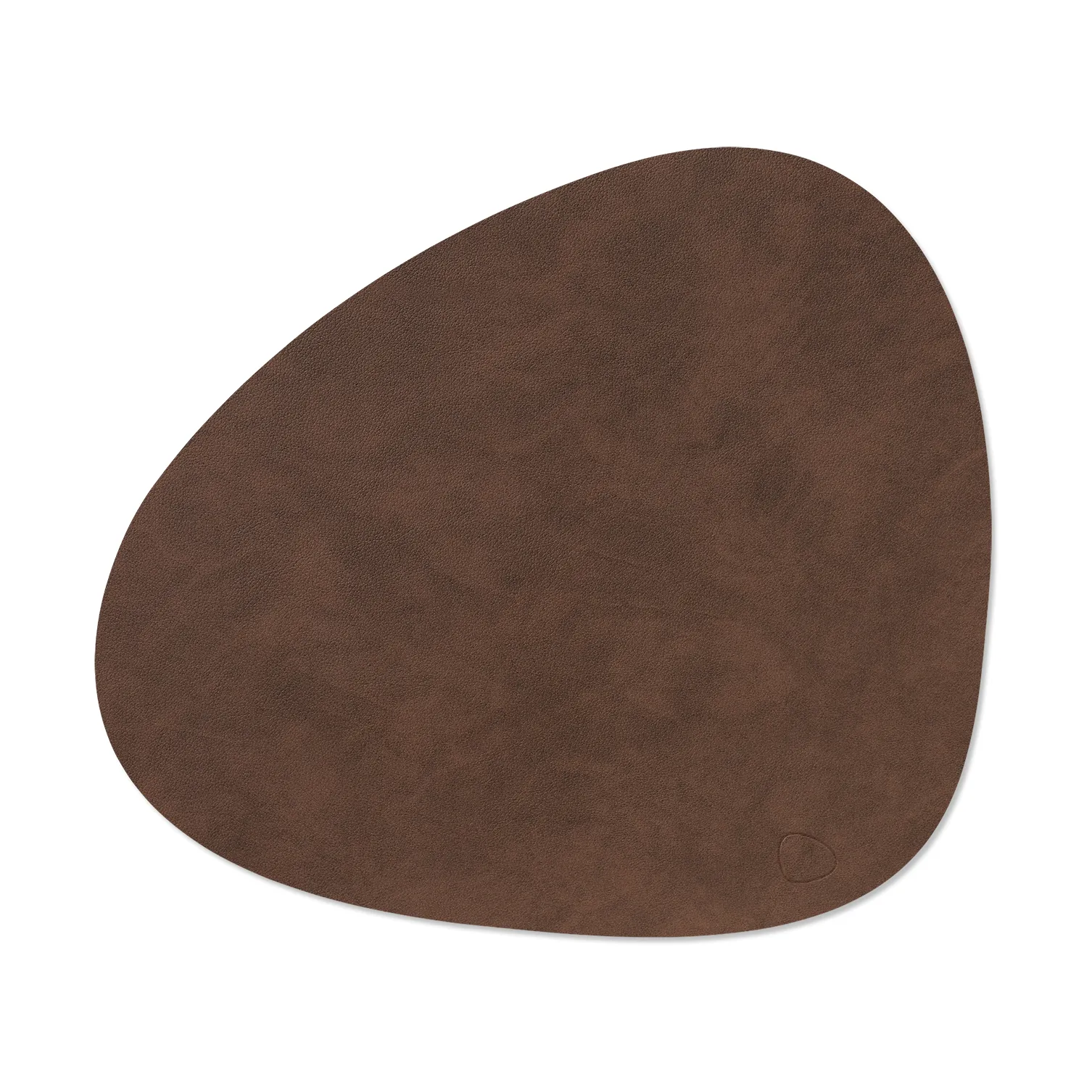 Nupo placemat curve L, dark brown LIND DNA