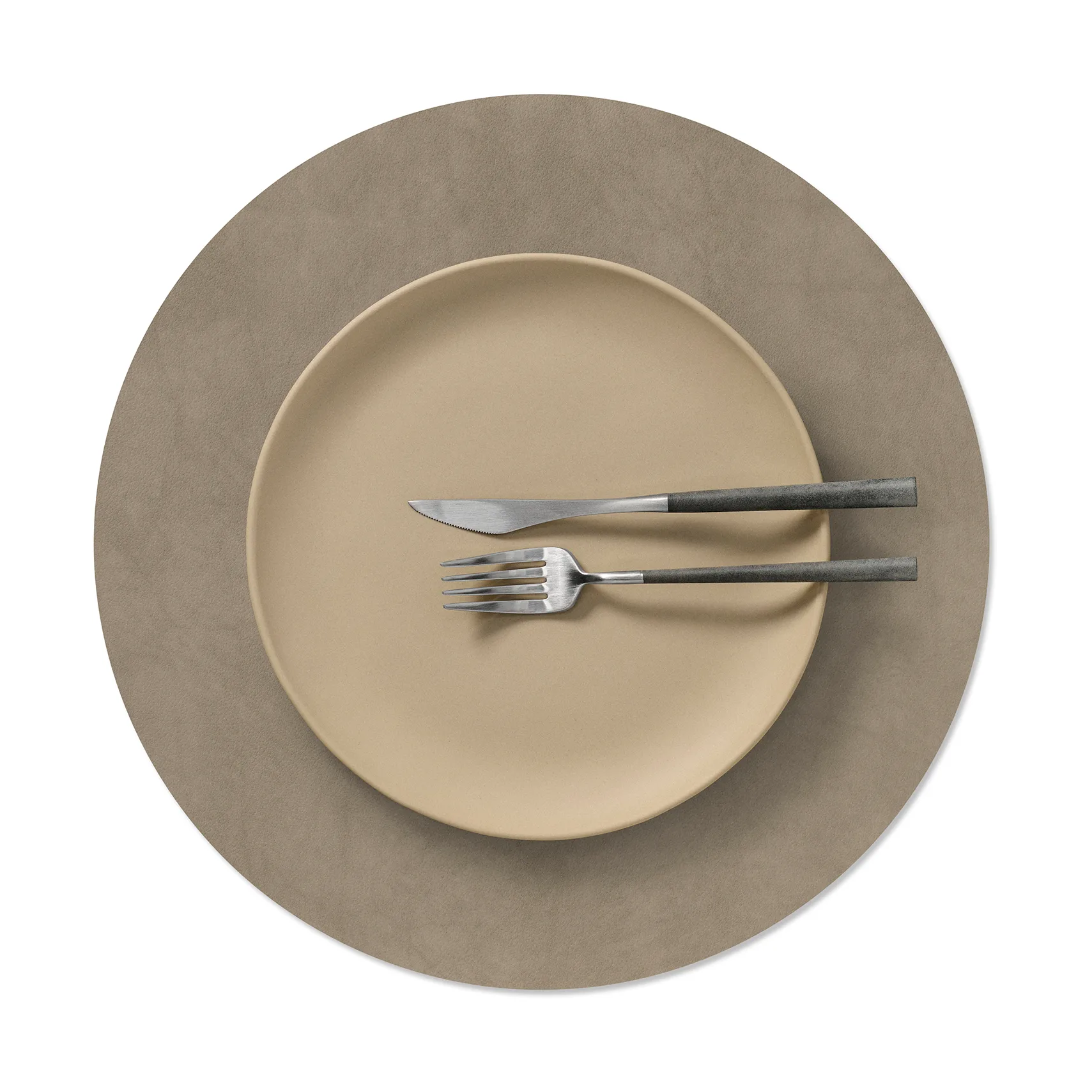 Nupo placemat, Nomad grey, circle, L LIND DNA