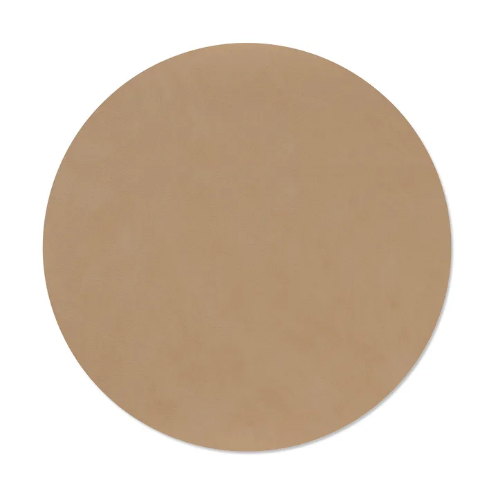 Nupo placemat - Nougat, circle, L - LIND DNA