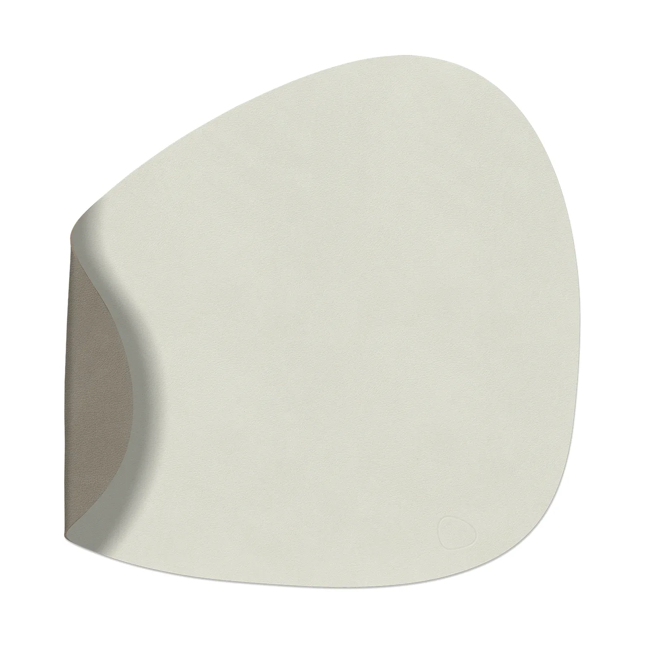 Nupo placemat reversible curve L 1 pc, Linen-Flint grey LIND DNA