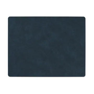 Nupo placemat reversible square L 1 pc - Midnight blue-petrol - LIND DNA