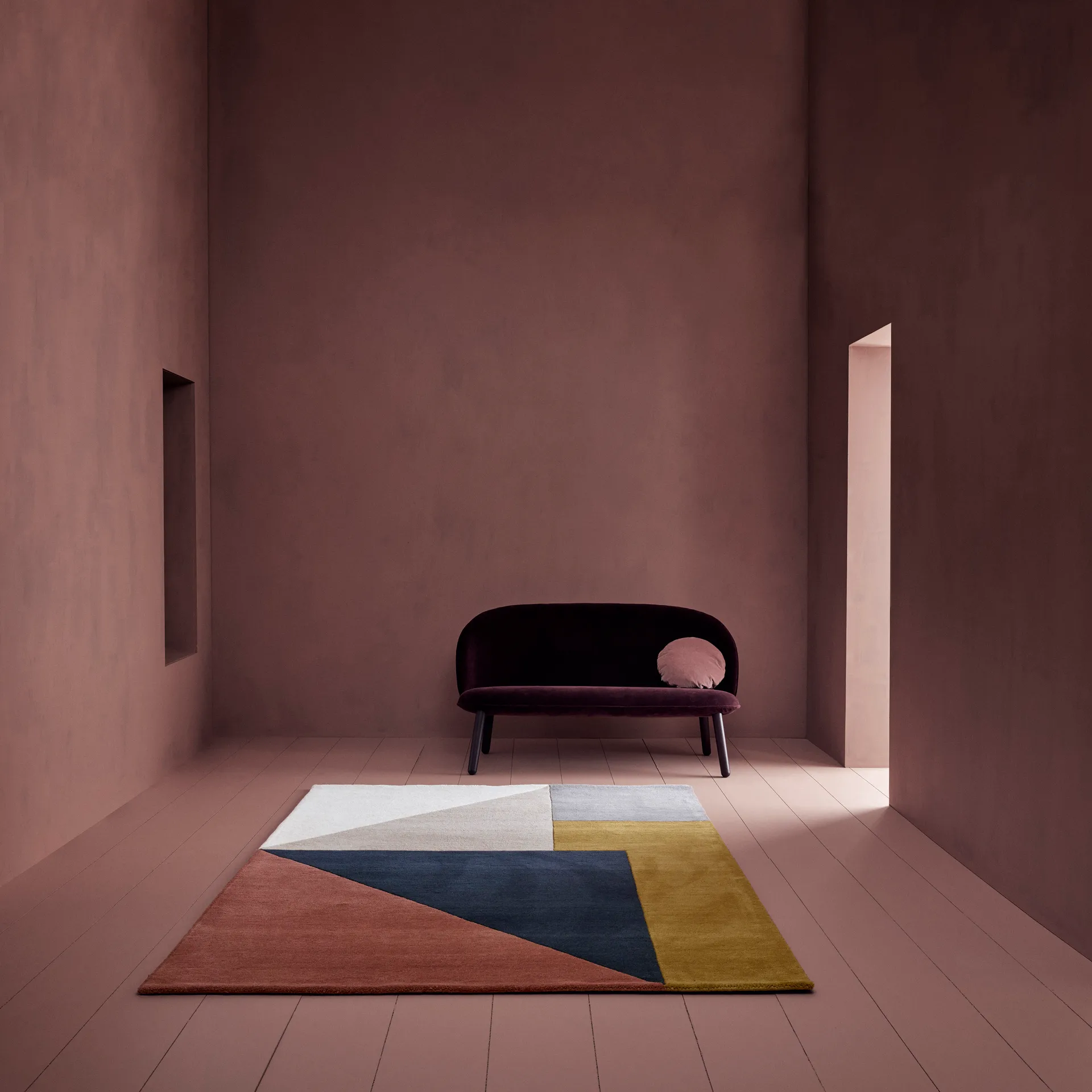 Arguto wool carpet 170x240 cm, multi Linie Design