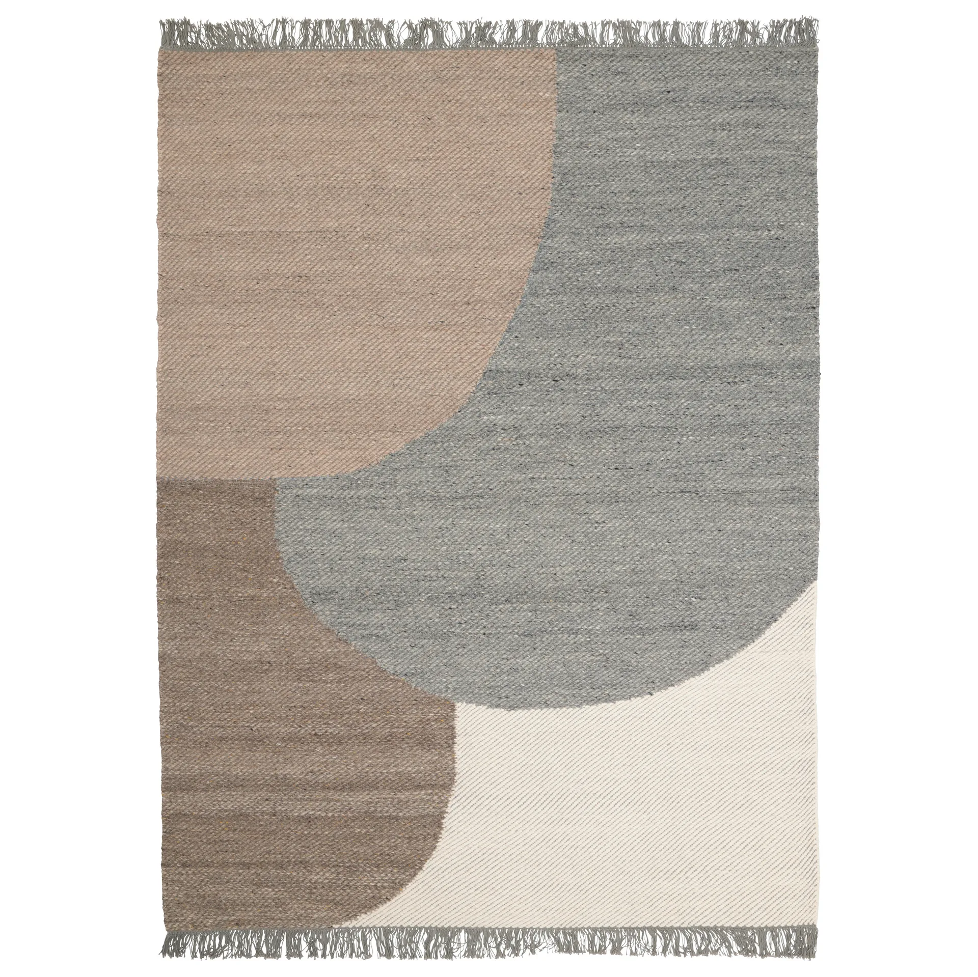 Eik wool carpet 170x240 cm, grey Linie Design