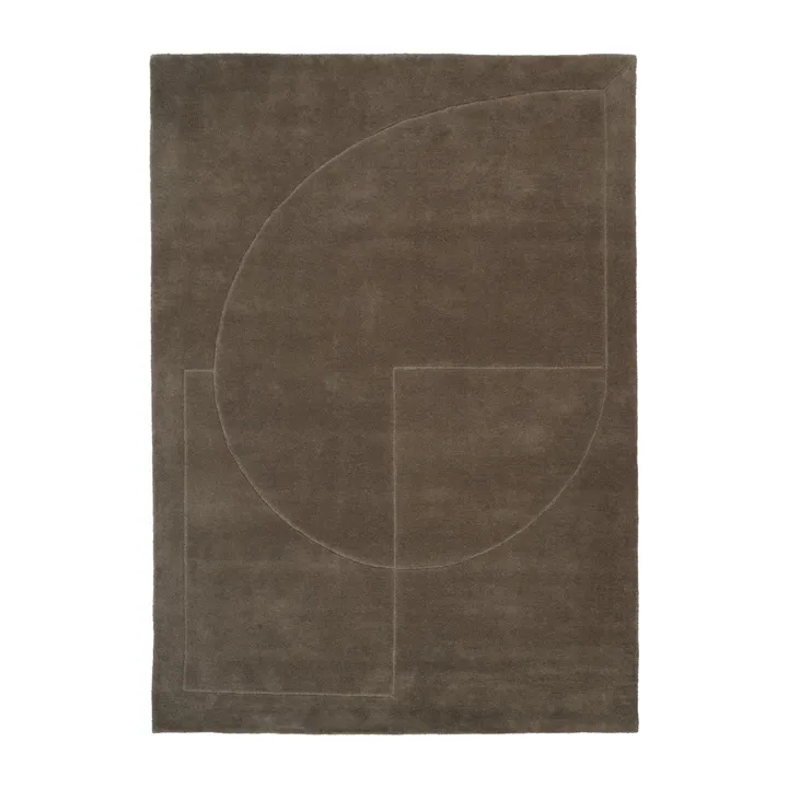 Lineal Poem wool carpet - Moss. 170x240 cm - Linie Design