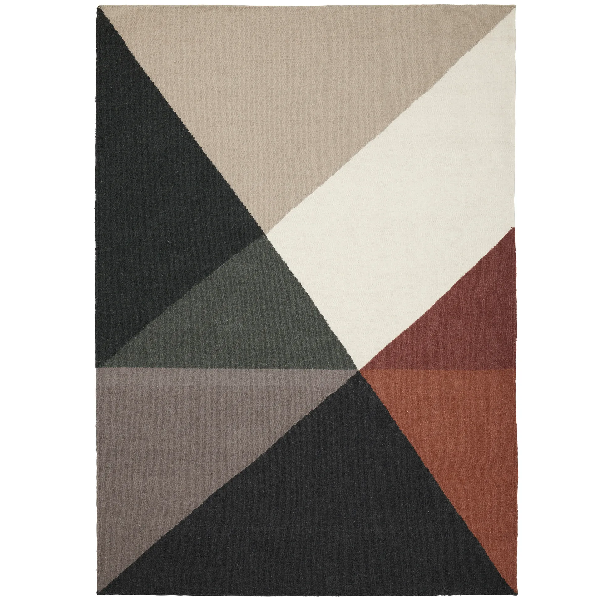 Metri wool carpet 140x200 cm, rust Linie Design
