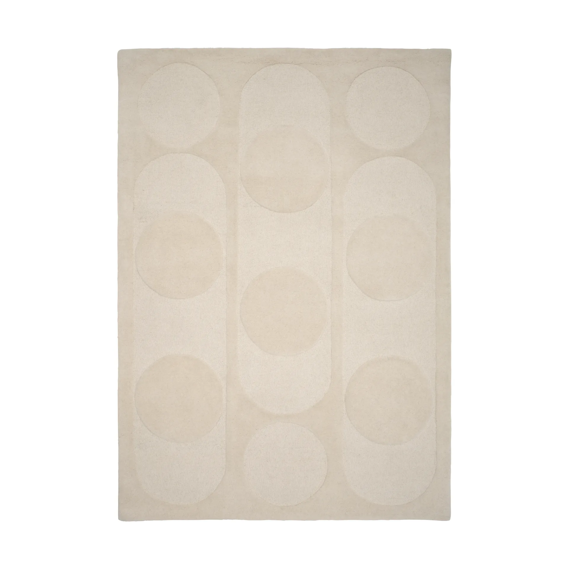 Orb Alliance wool carpet, White. 170x240 cm Linie Design