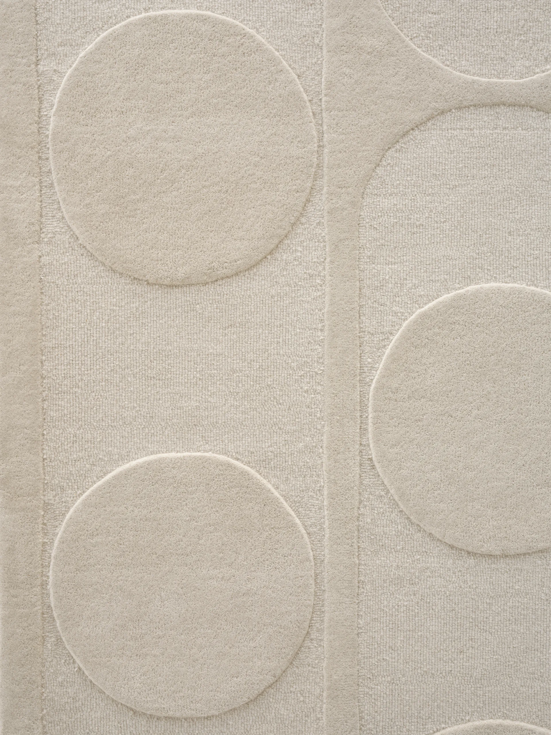 Orb Alliance wool carpet, White. 170x240 cm Linie Design