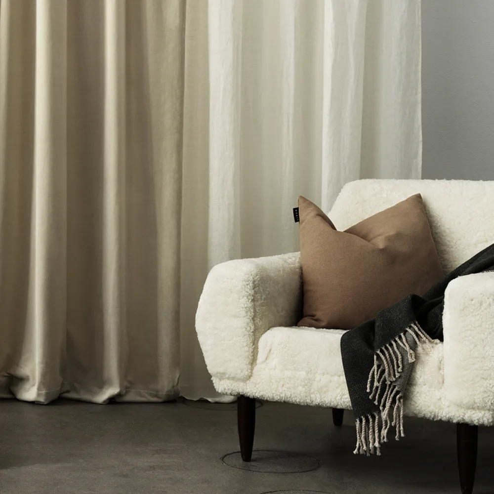 Intermezzo curtain, Creamy beige Linum