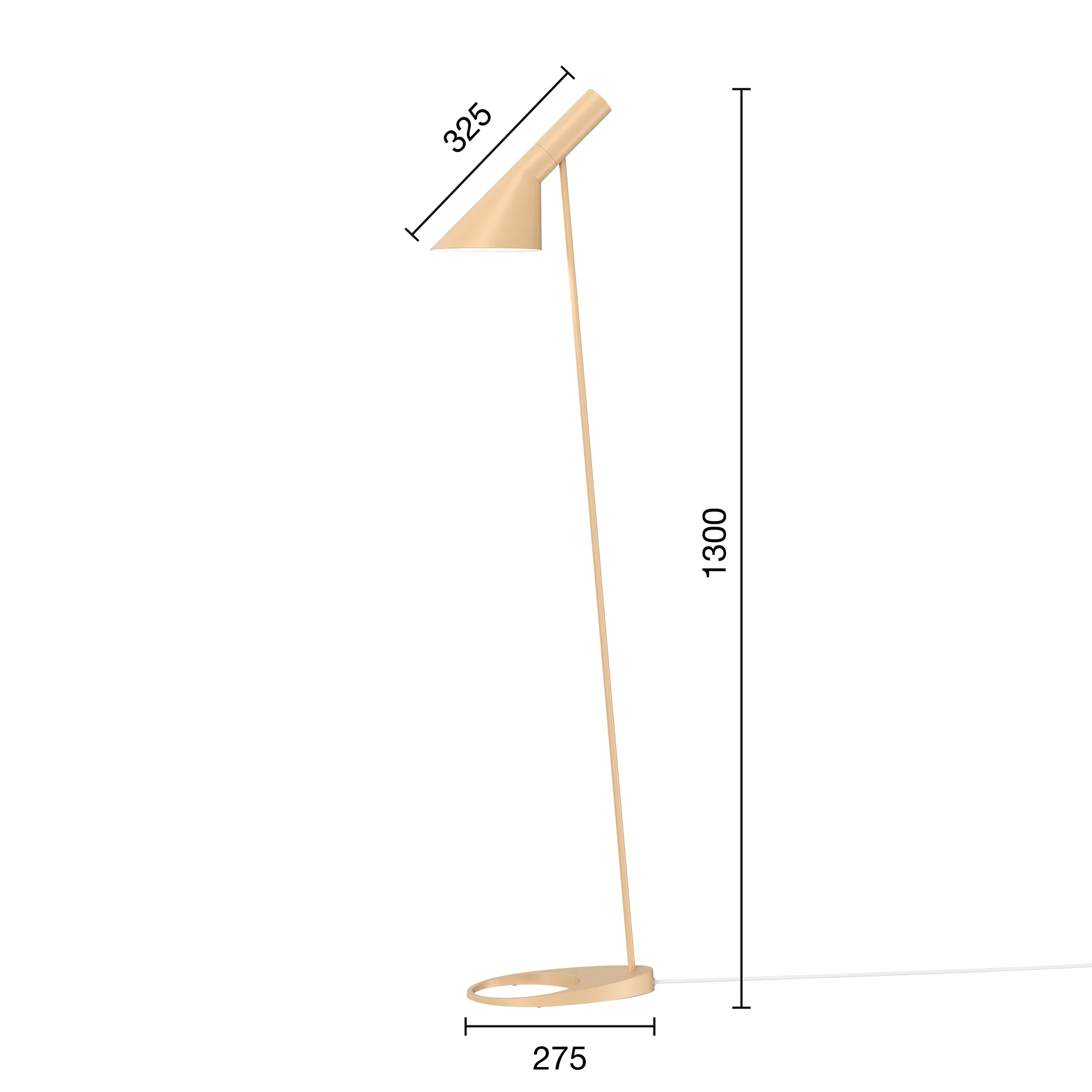 AJ floor lamp, Warm sand Louis Poulsen