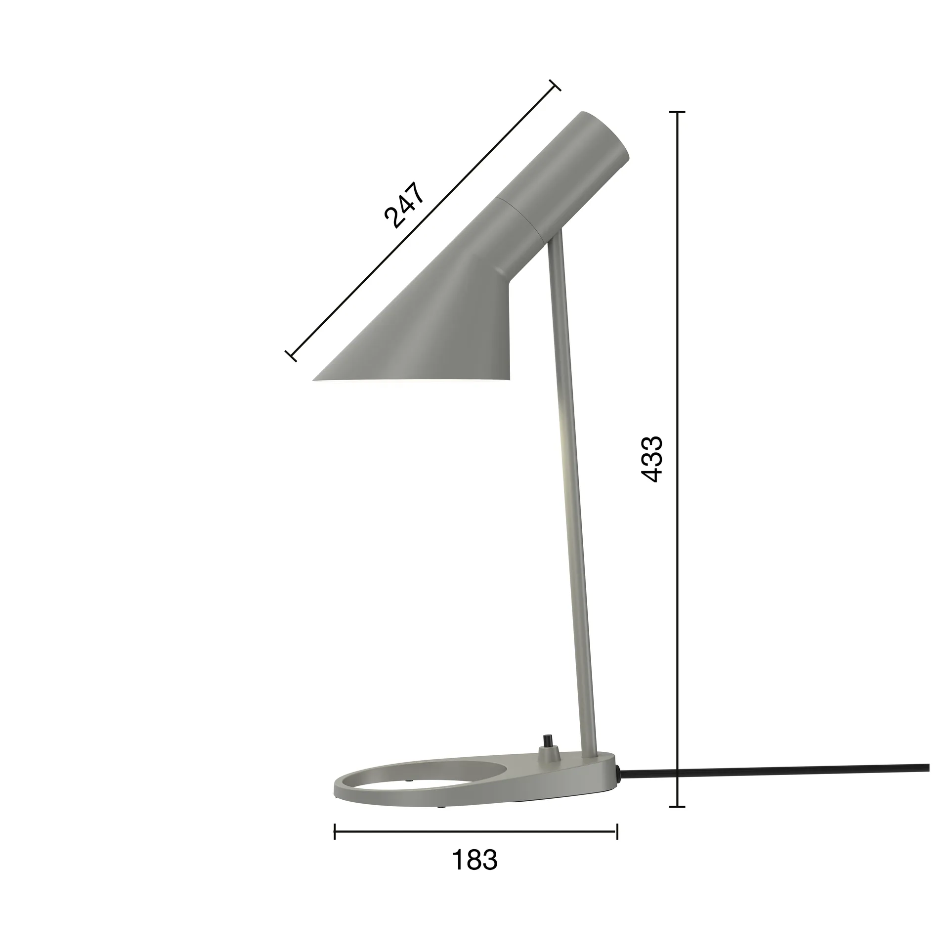 AJ MINI table lamp, Warm grey Louis Poulsen