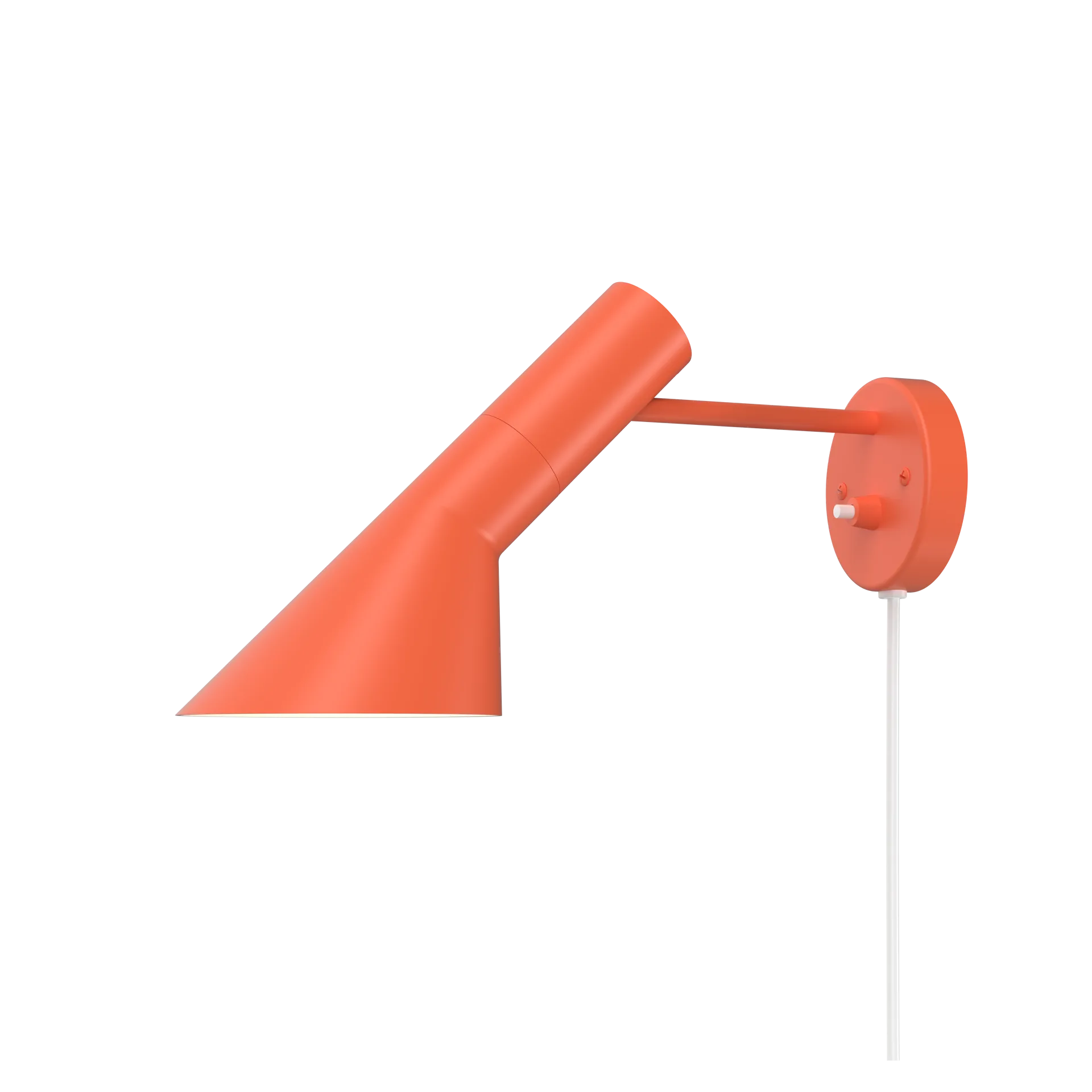AJ wall lamp, Electric orange Louis Poulsen