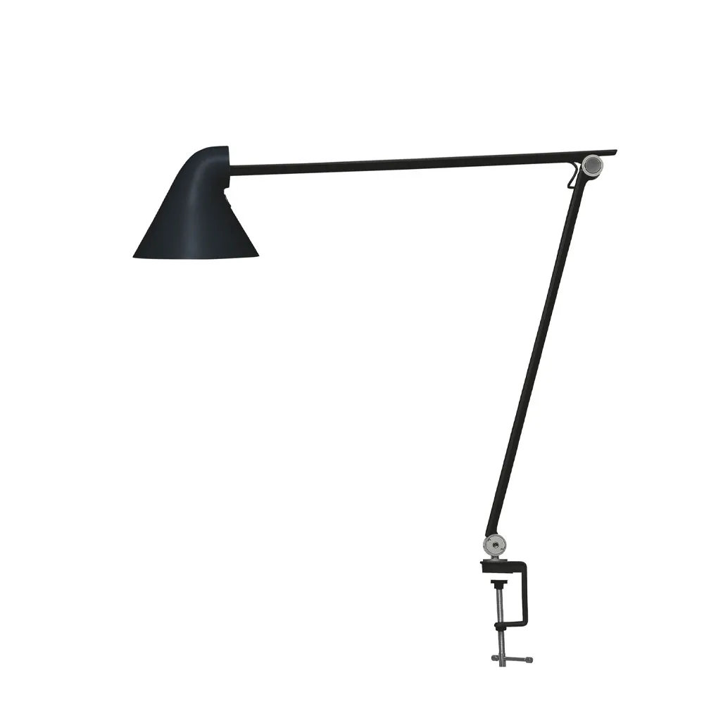 NJP desk lamp, Black, clip, 2700k Louis Poulsen