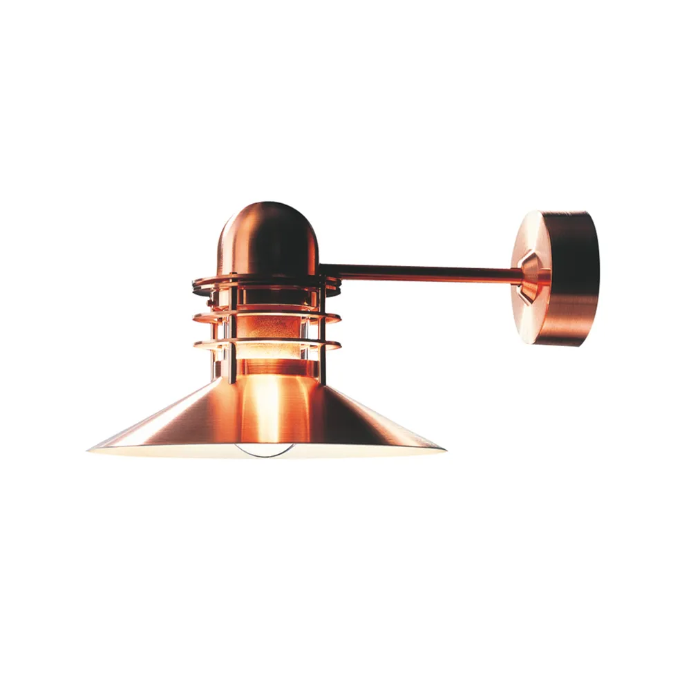 Nyhavn wall lamp, Brushed copper Louis Poulsen