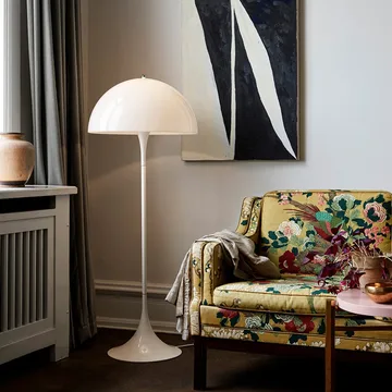 Panthella floor lamp - White acrylic - Louis Poulsen