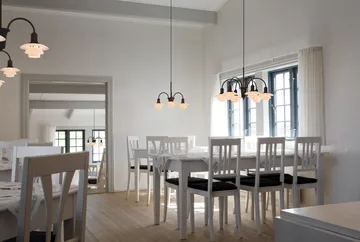 PH 1/1 Chandelier Centenary Edition chandelier - Brass-dusty terracotta, 3 arms - Louis Poulsen