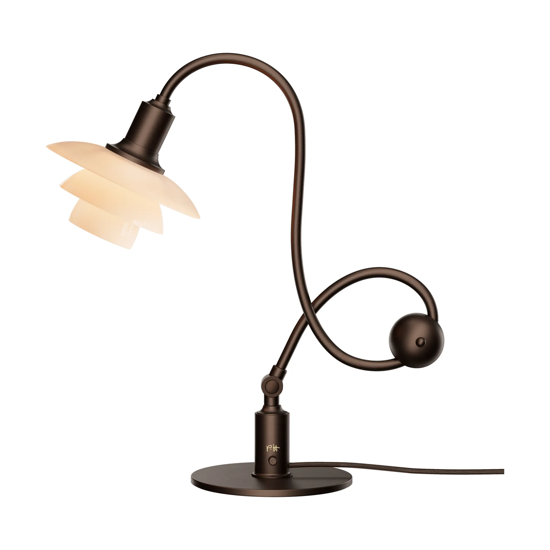 PH 1/1 Piano table lamp, Dusty terracotta Louis Poulsen