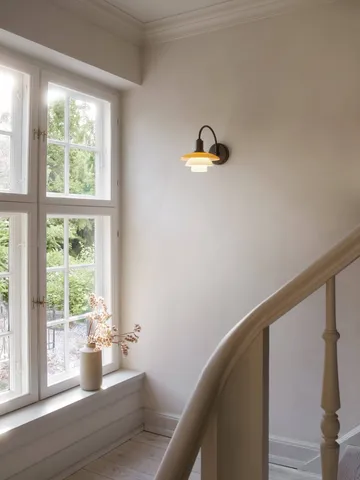 PH 2/2 Centenary Edition wall lamp - Amber-opal white, quick installation - Louis Poulsen