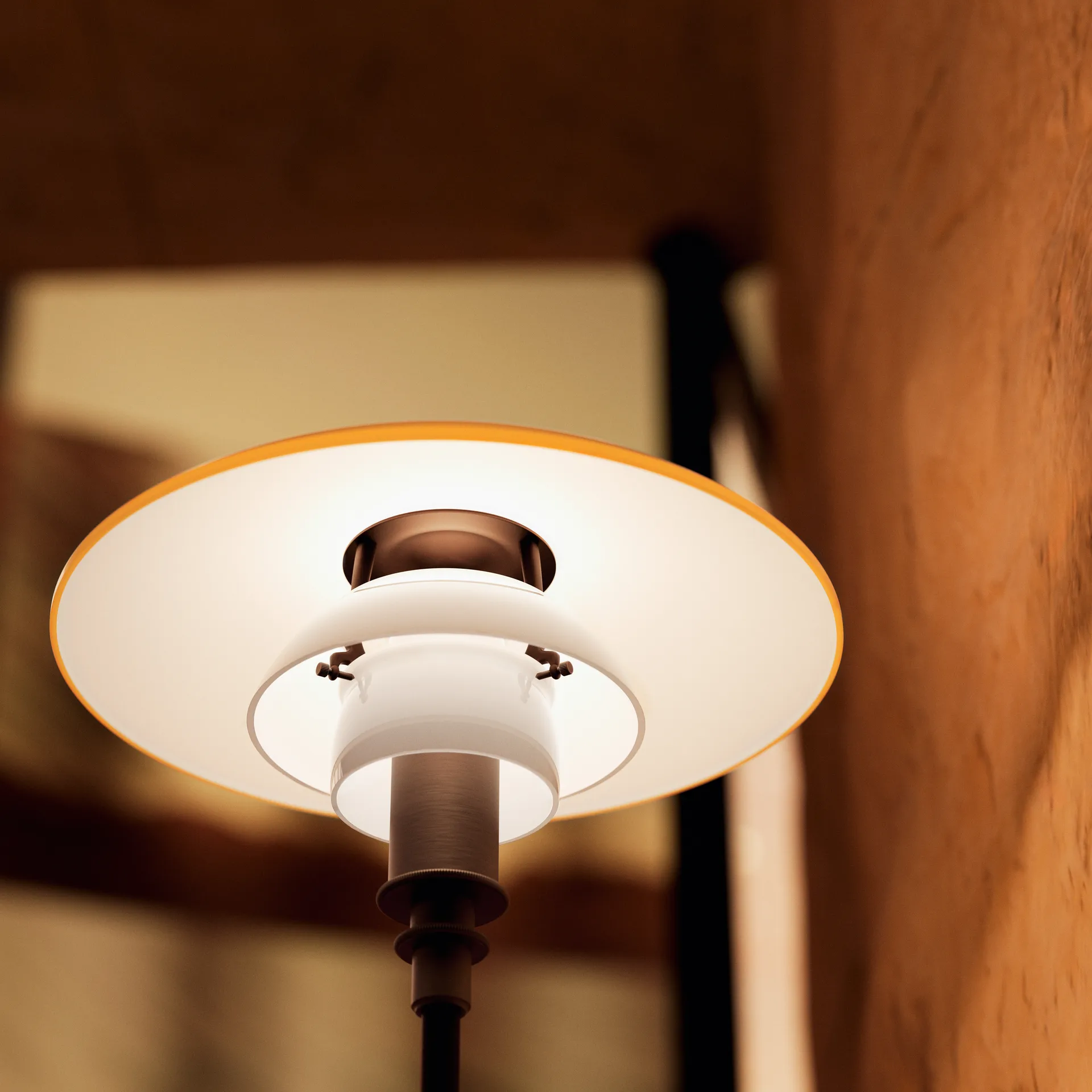 PH 3/2 table lamp Centenary Edition, Amber-opal white Louis Poulsen