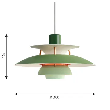PH 5 pendant lamp - Ø300, Green - Louis Poulsen