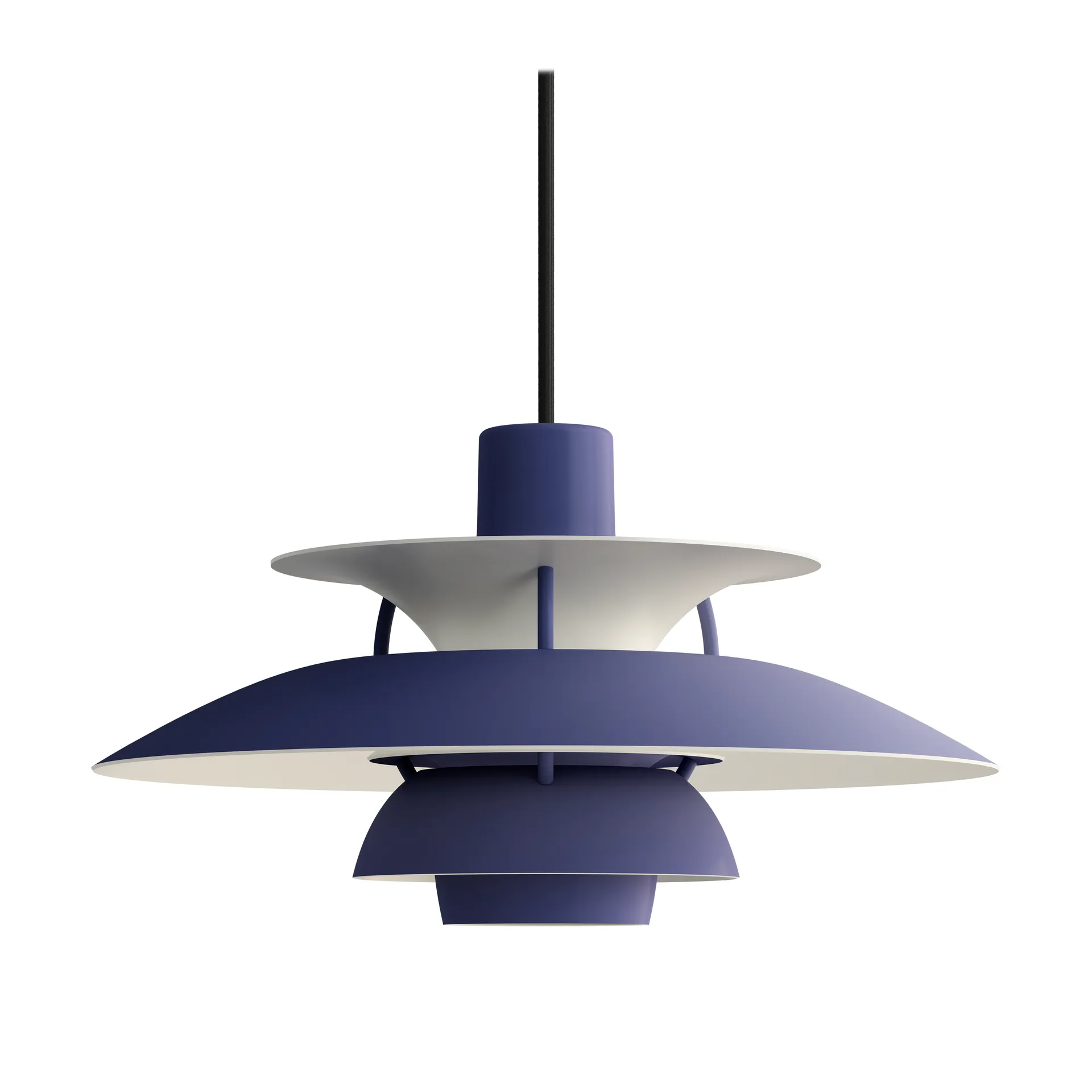PH 5 pendant lamp, Ø300, Monochrom dusty indigo Louis Poulsen