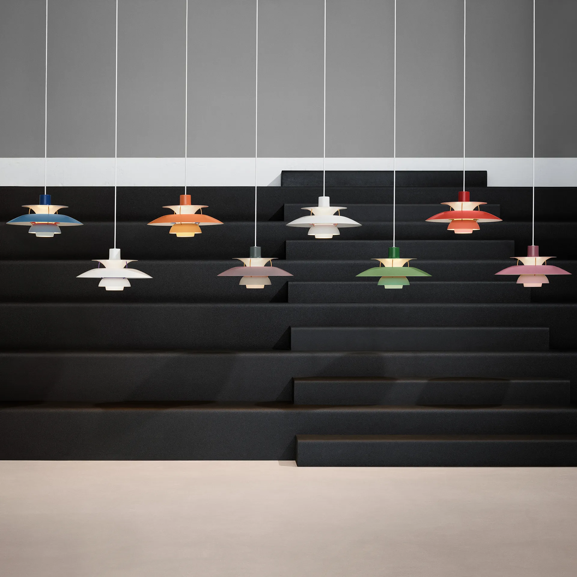 PH 5 pendant lamp, Ø500, Blue Louis Poulsen