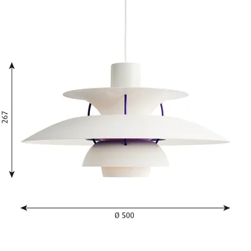 PH 5 pendant lamp - Ø500, Classic white - Louis Poulsen
