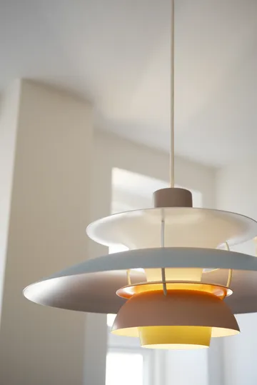 PH 5 pendant lamp - Ø500, Pastel-oyster grey-blue-pink - Louis Poulsen