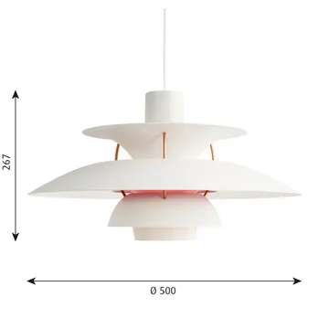 PH 5 pendant lamp - Ø500, White - Louis Poulsen