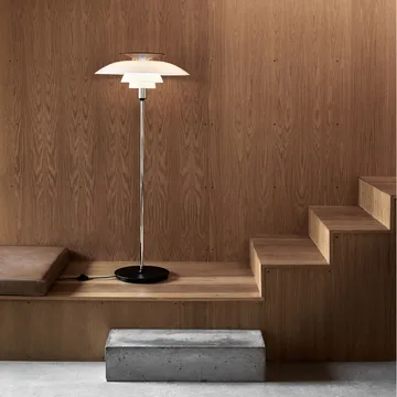 PH 80 floor lamp - White-white opal glass - Louis Poulsen