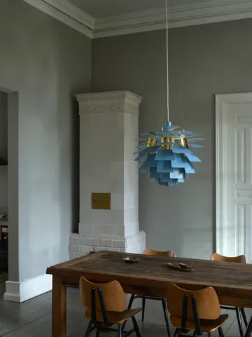 PH Artichoke pendant lamp Ø48 cm - Dusty blue-brass metallised - Louis Poulsen