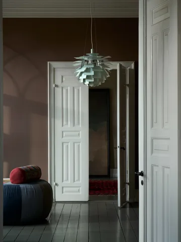 PH Artichoke pendant lamp Ø48 cm - Dusty green-high lustre chrome plated - Louis Poulsen