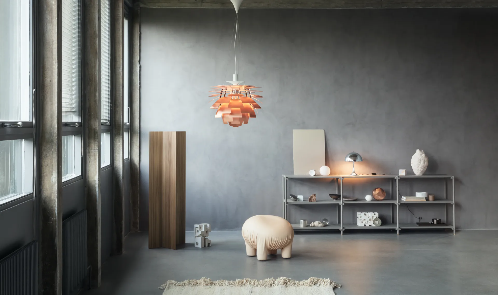 PH Artichoke pendant lamp LED, Copper, Ø48 cm Louis Poulsen