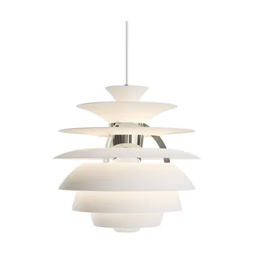 PH Snowball pendant lamp - Soft white-chrome - Louis Poulsen