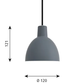 Toldbod 120 pendant lamp - Blue-grey - Louis Poulsen