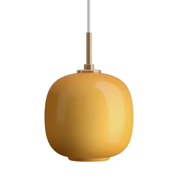 VL45 Radiohus pendant lamp Ø17.5 cm - Brass-amber glass - Louis Poulsen
