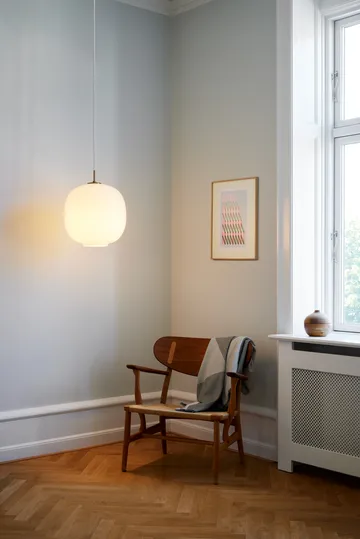 VL45 Radiohus pendant lamp Ø37 cm - Brass-white opal glass - Louis Poulsen