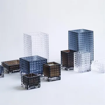City lights 3  candle holder - Clear - Louise Roe