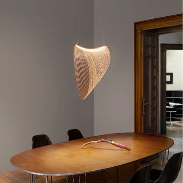 Illan pendant lamp - Birch, ø80cm - Luceplan
