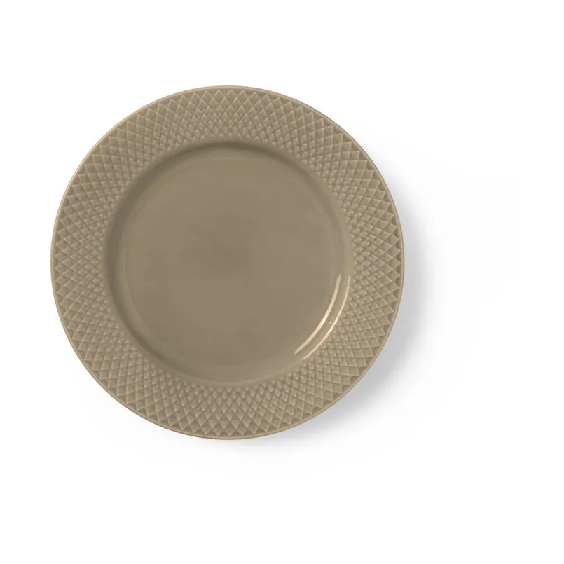 Rhombe Earth lunch plate Ø23 cm, Clay Lyngby Porcelæn