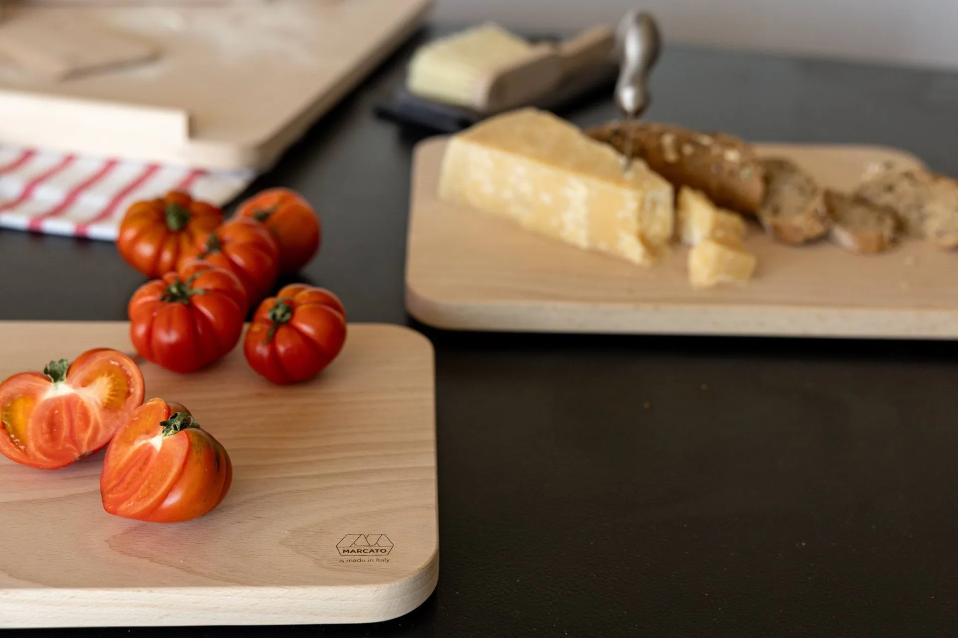 Marcato chopping board, Beech, 37x27x2.5 cm Marcato