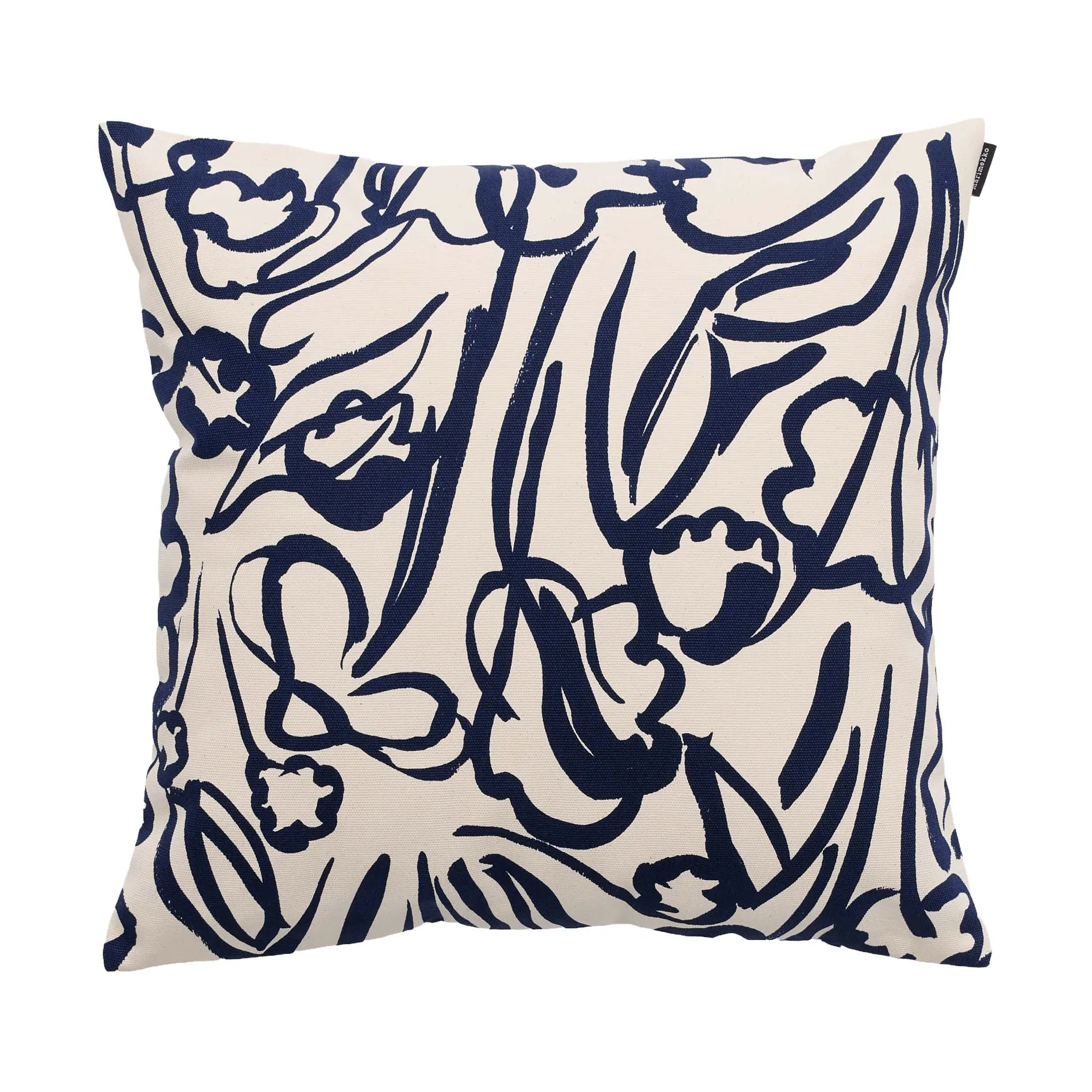 Ensikukat cushion cover, Off white-dark blue, 50x50 cm Marimekko