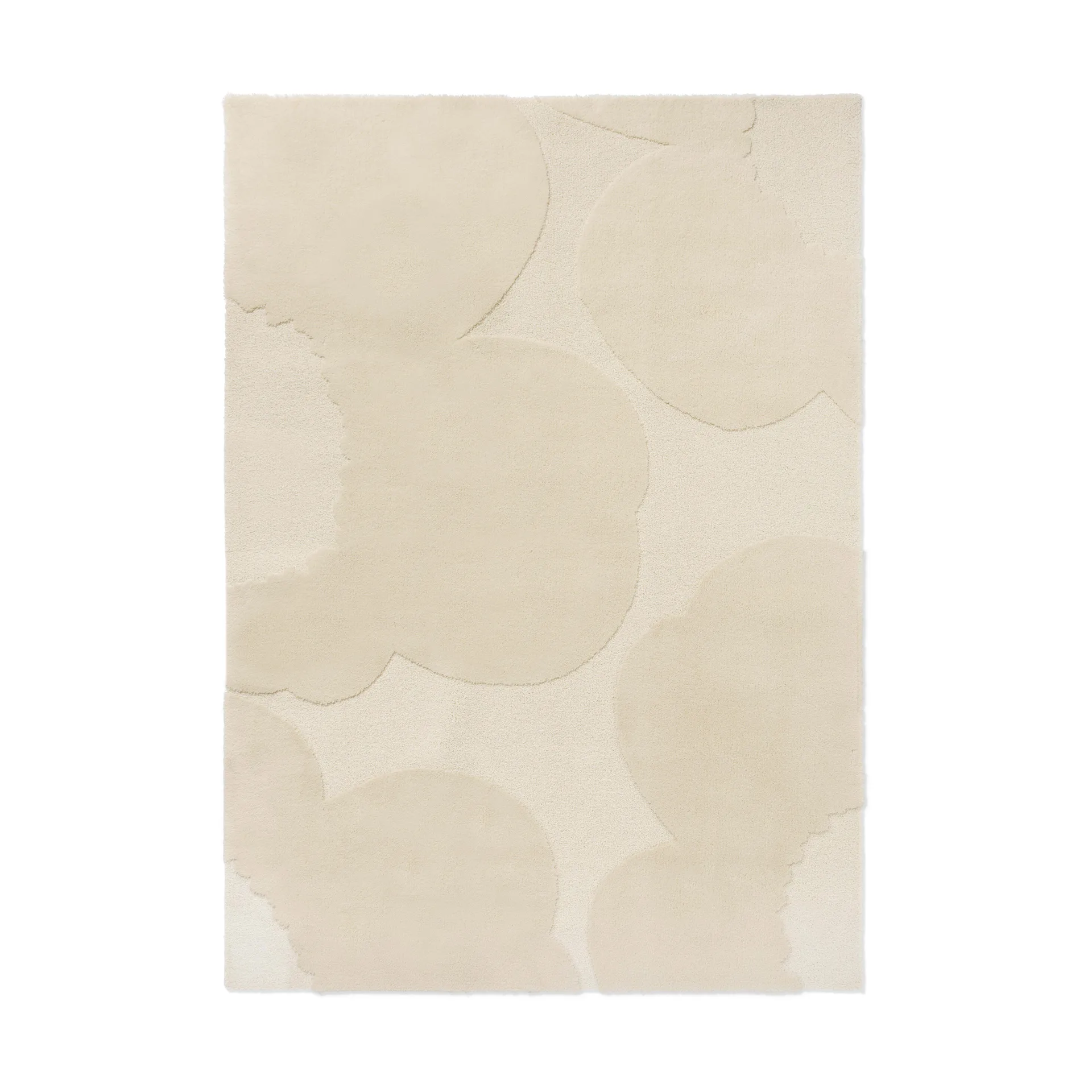 Iso Unikko wool rug, Natural white, 250x350 cm Marimekko