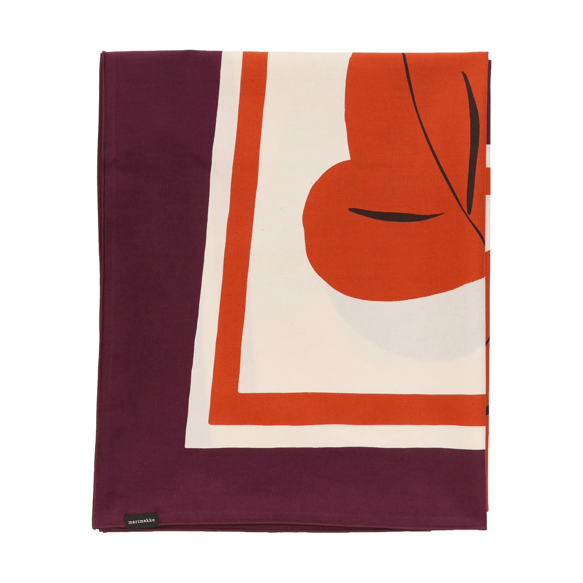 Kukasta Kukkaan duvet cover set, Hay-plum-bronze-terracotta, 140x140 cm Marimekko